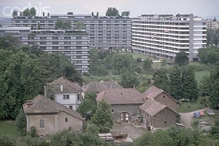 Farm and Apartment Buildings in Geneva